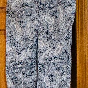 Ralph Lauren Paisley Print Trousers - Black and Gray